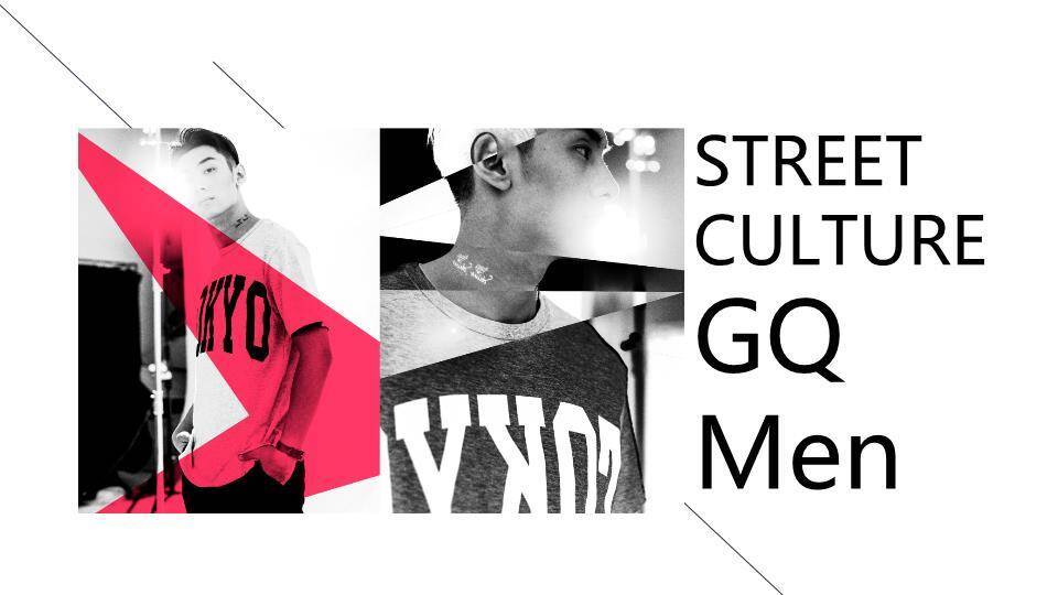 肌理史诗男性模特专业形象介绍PPT模板3