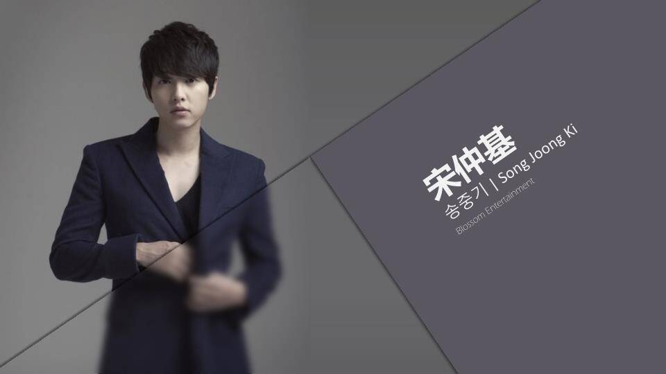 虚焦对角线演员电影感介绍PPT模板0