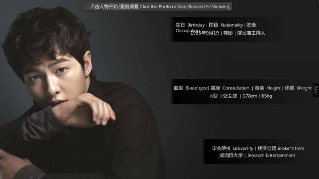 虚焦对角线演员电影感介绍PPT模板2