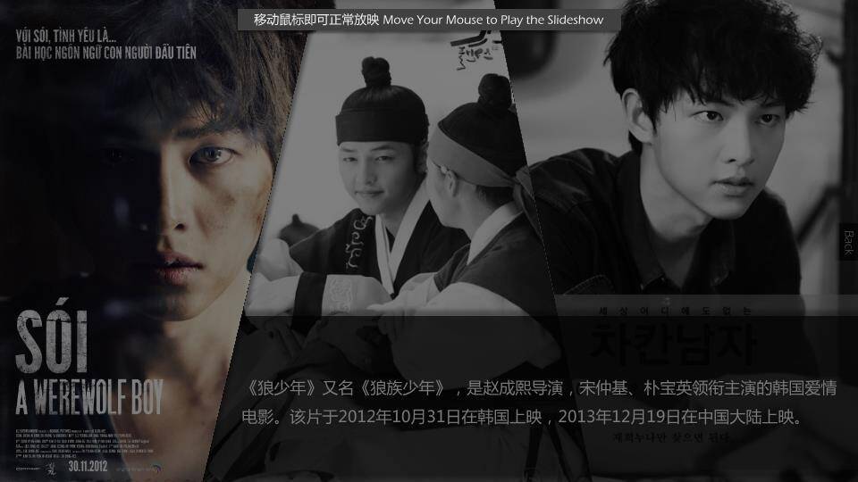 虚焦对角线演员电影感介绍PPT模板3