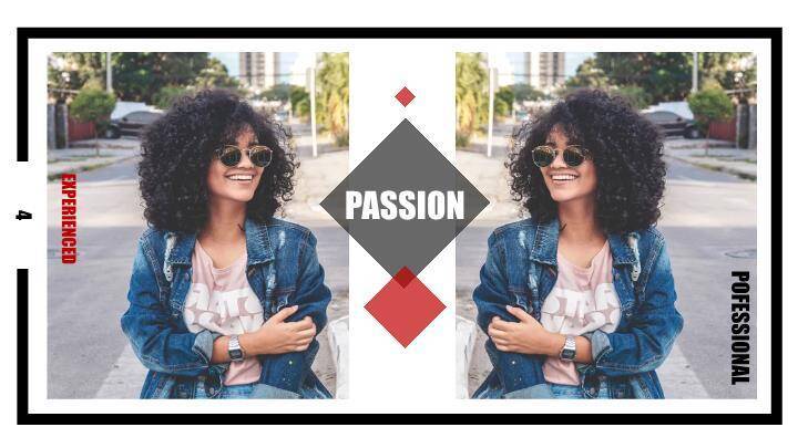 三角筑梦主持人艺术化介绍PPT模板4