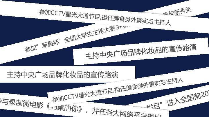 蓝野心声主持人文艺风介绍PPT模板3