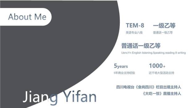 双声魅力双语主持人专业介绍PPT模板3