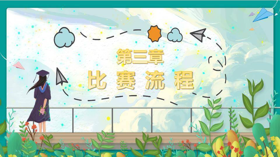 水彩青春五四主题演讲比赛PPT模板6