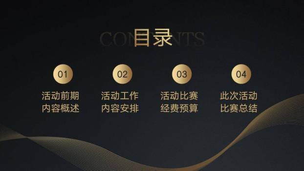 黑金质感微立体商务演讲比赛PPT模板9