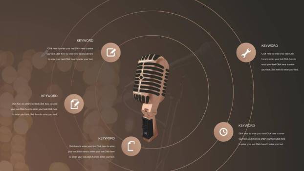 棕金质感口才协会演讲大赛PPT模板4