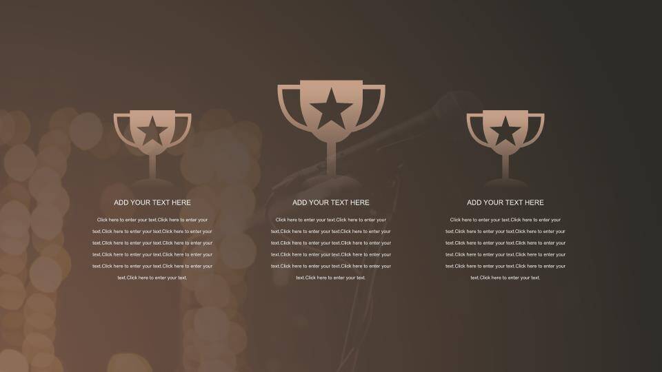 棕金质感口才协会演讲大赛PPT模板7