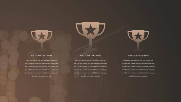 棕金质感口才协会演讲大赛PPT模板7