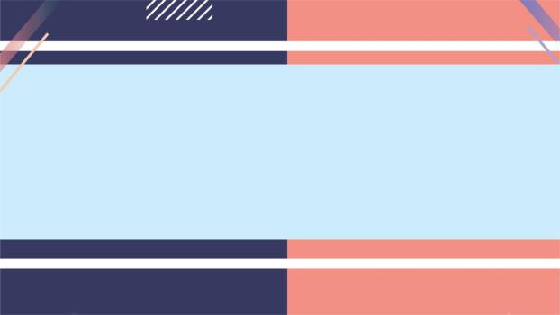 绿色小清新热带植物PPT背景图片0