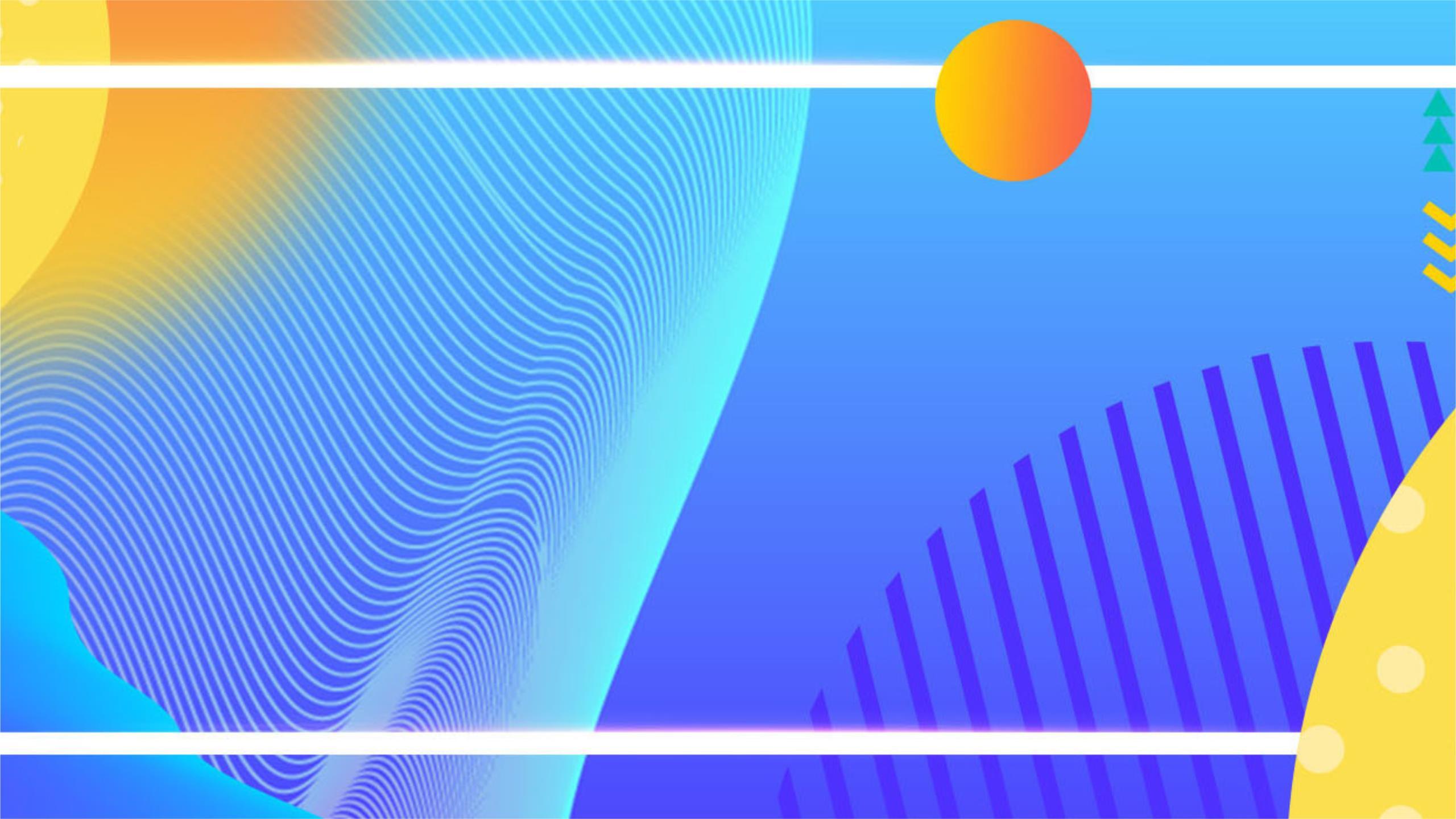 蓝色创意几何PPT背景图片0