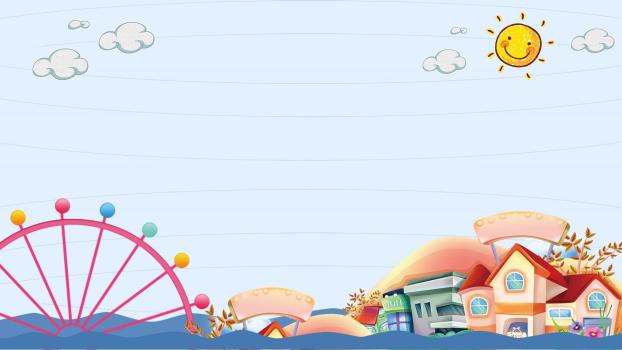 彩色卡通风格乐园PPT背景图片0