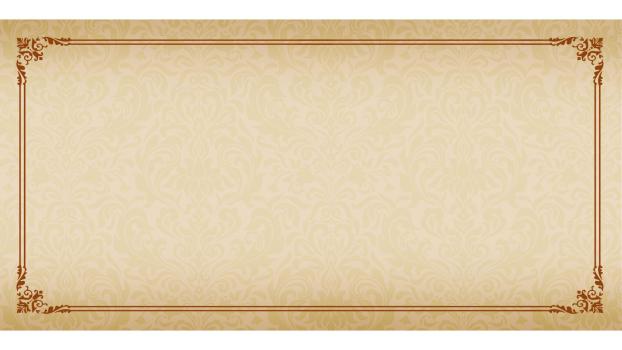 棕色复古风边框PPT背景图片0