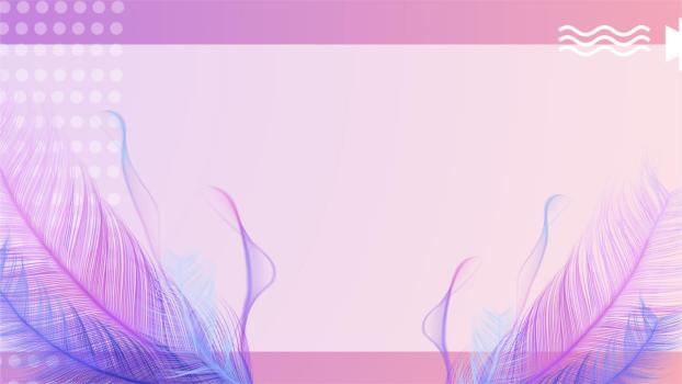 梦幻紫羽创意几何PPT背景0