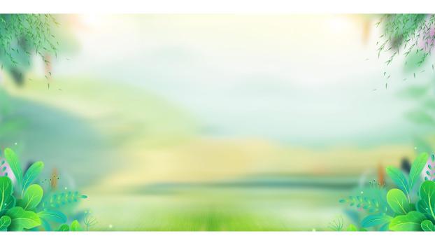 蓝色卡通风格热气球派对PPT背景0