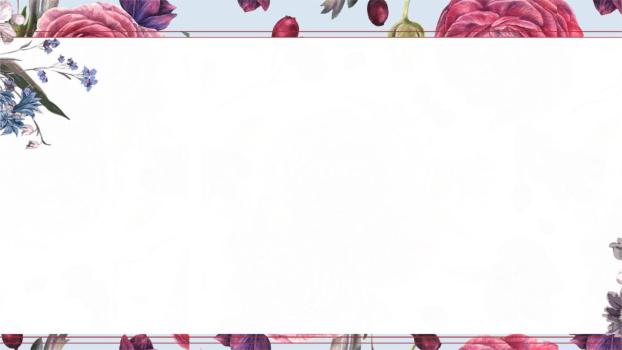 粉色小清新手绘花卉PPT背景0