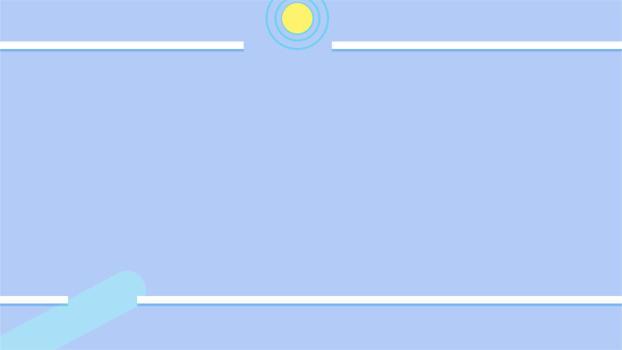 蓝色简约风格太阳线条PPT背景0