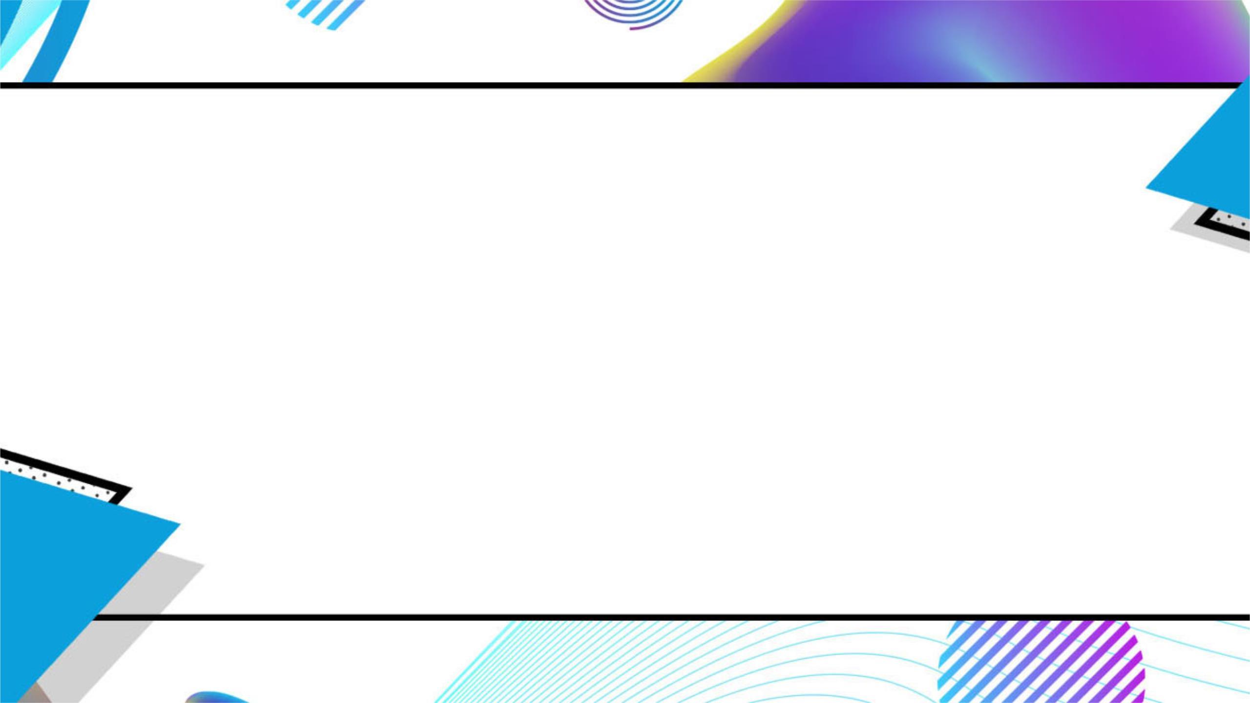 蓝色现代风格几何抽象PPT背景0