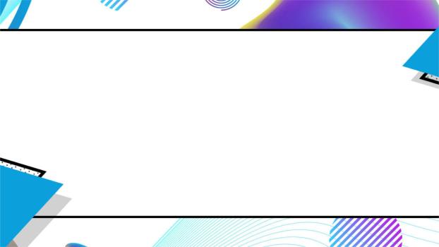 蓝色现代风格几何抽象PPT背景0