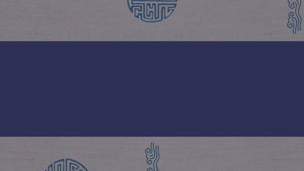 蓝色中国风回字纹PPT背景0