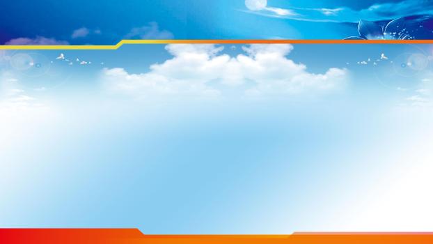 蓝色简约风格蓝天飞鸟PPT背景0