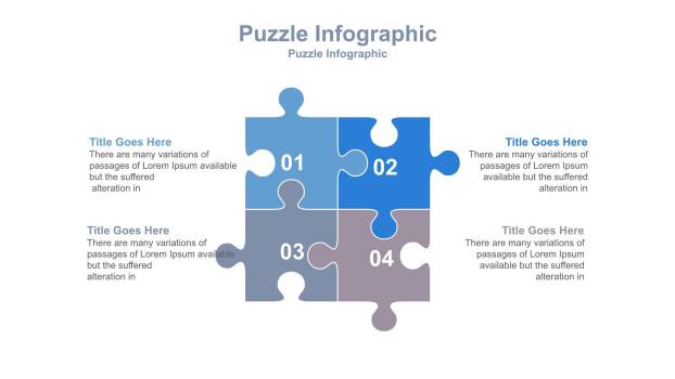 30套经典蓝色商务PPT图表模板1