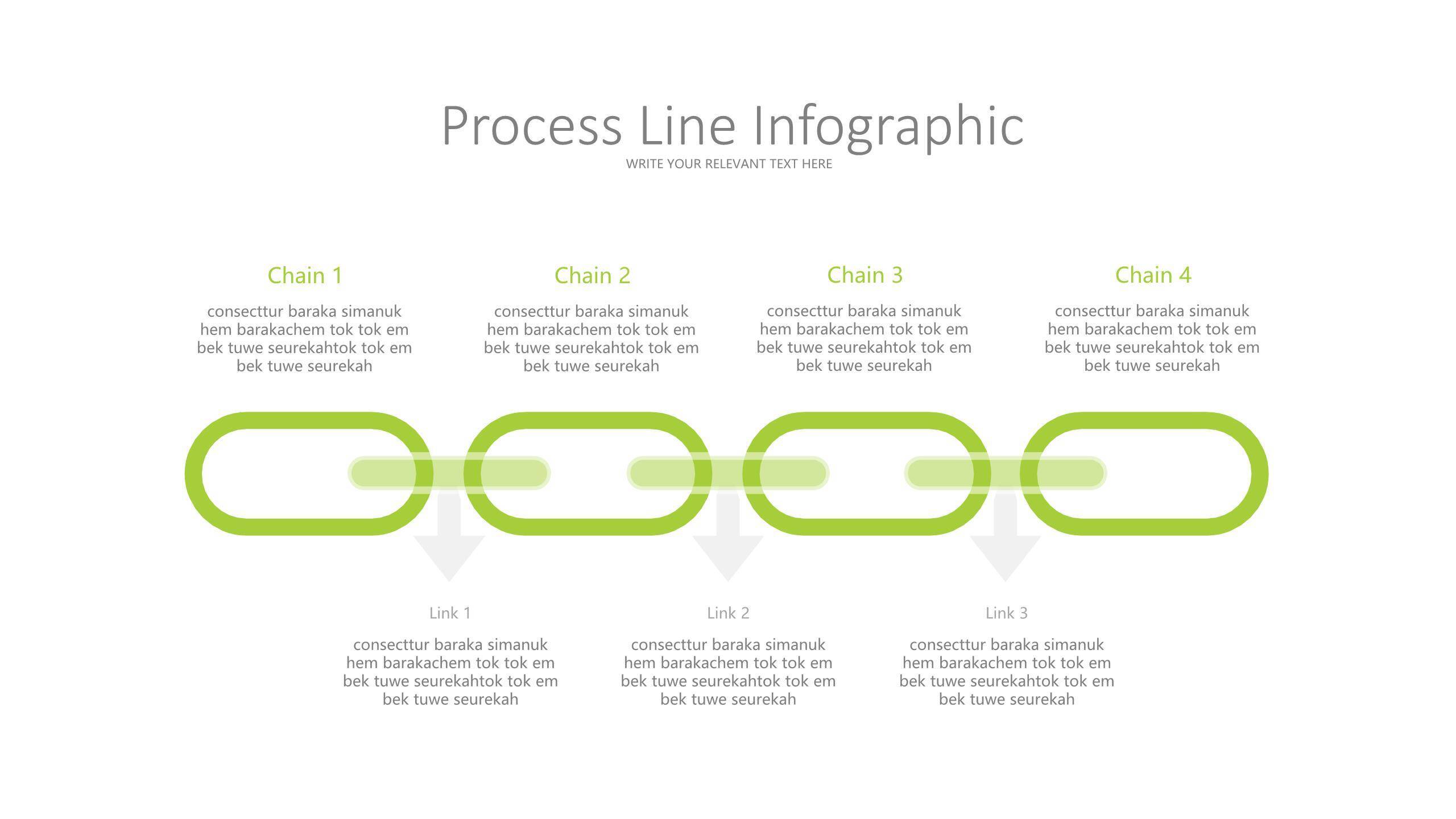 30套绿色时间表PPT图表模板2