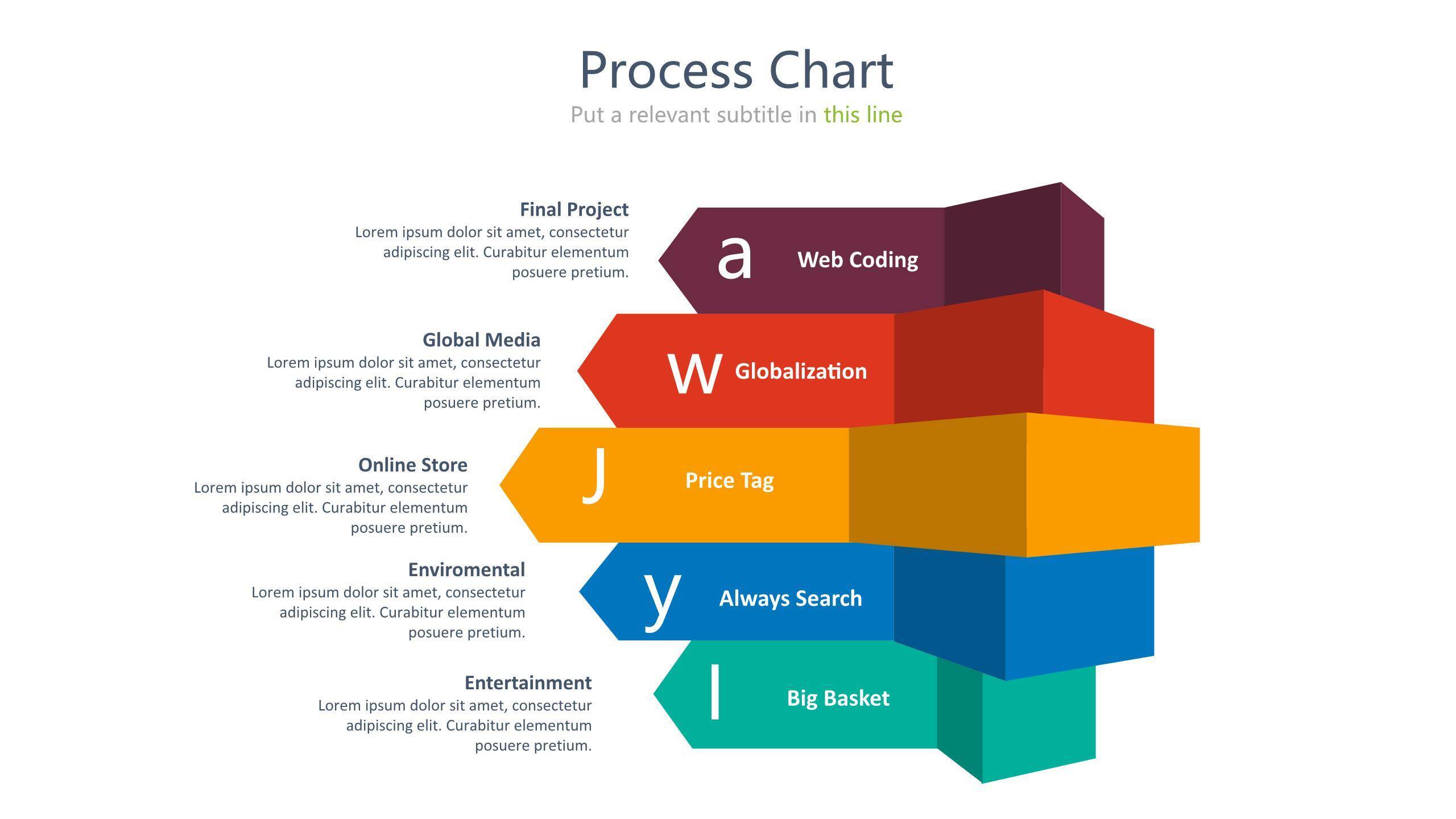 并列PPT图表模板1