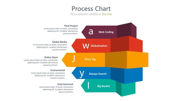 并列PPT图表模板1