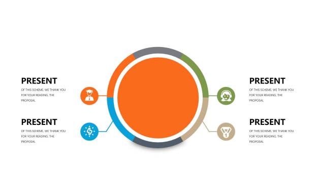 橙色简约通用PPT图表模板PPT图表模板1