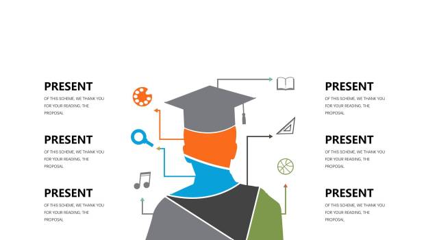 橙色简约通用PPT图表模板PPT图表模板6