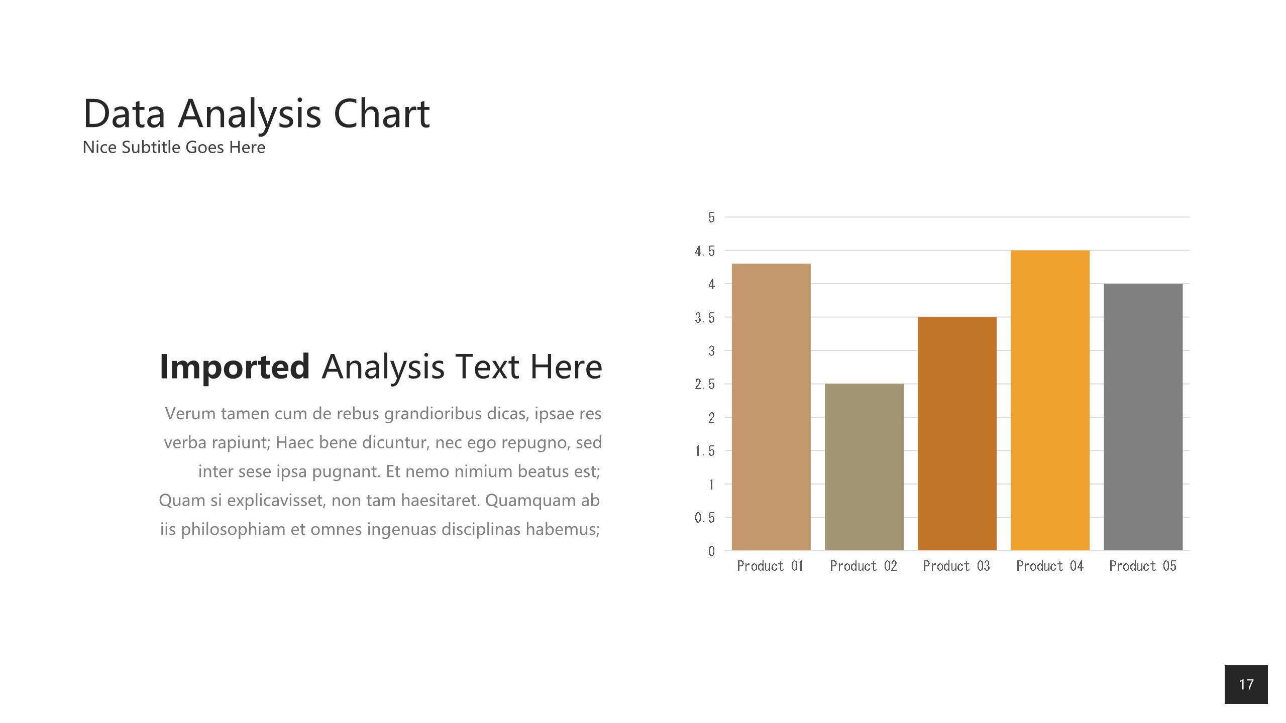 动态黄橙色商务PPT图表模板8