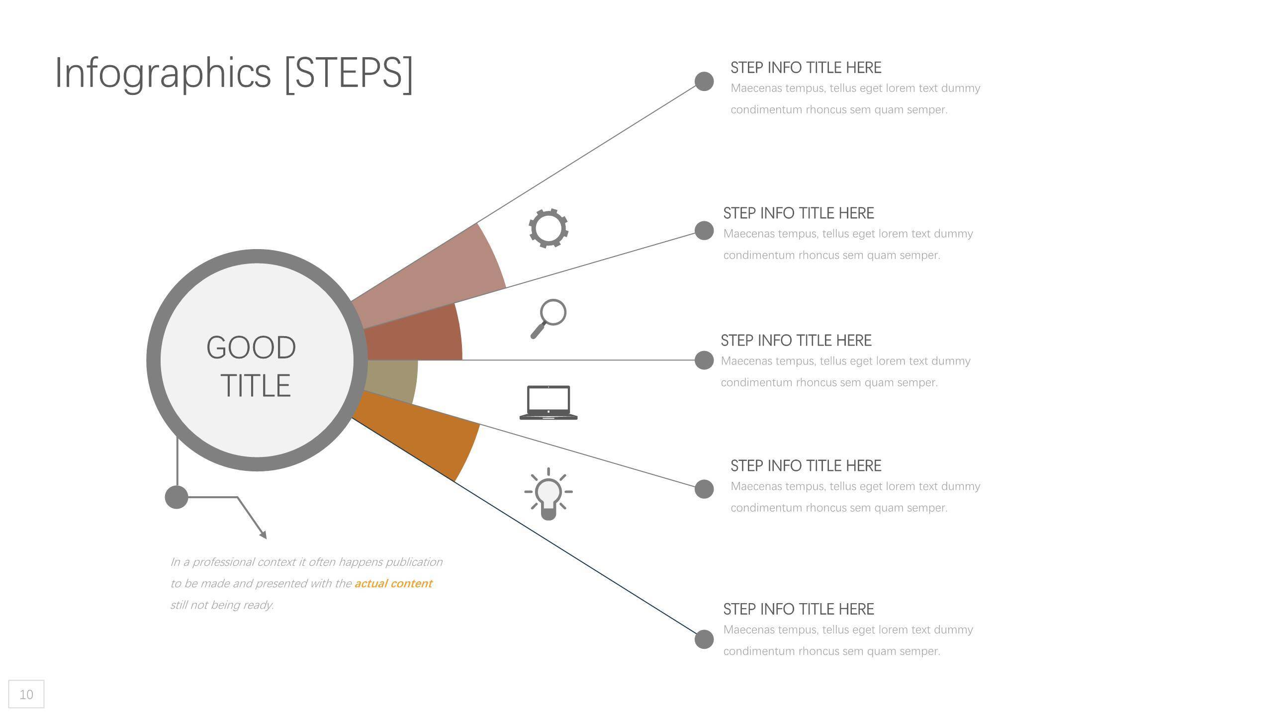 动态黄橙色商务PPT图表模板1