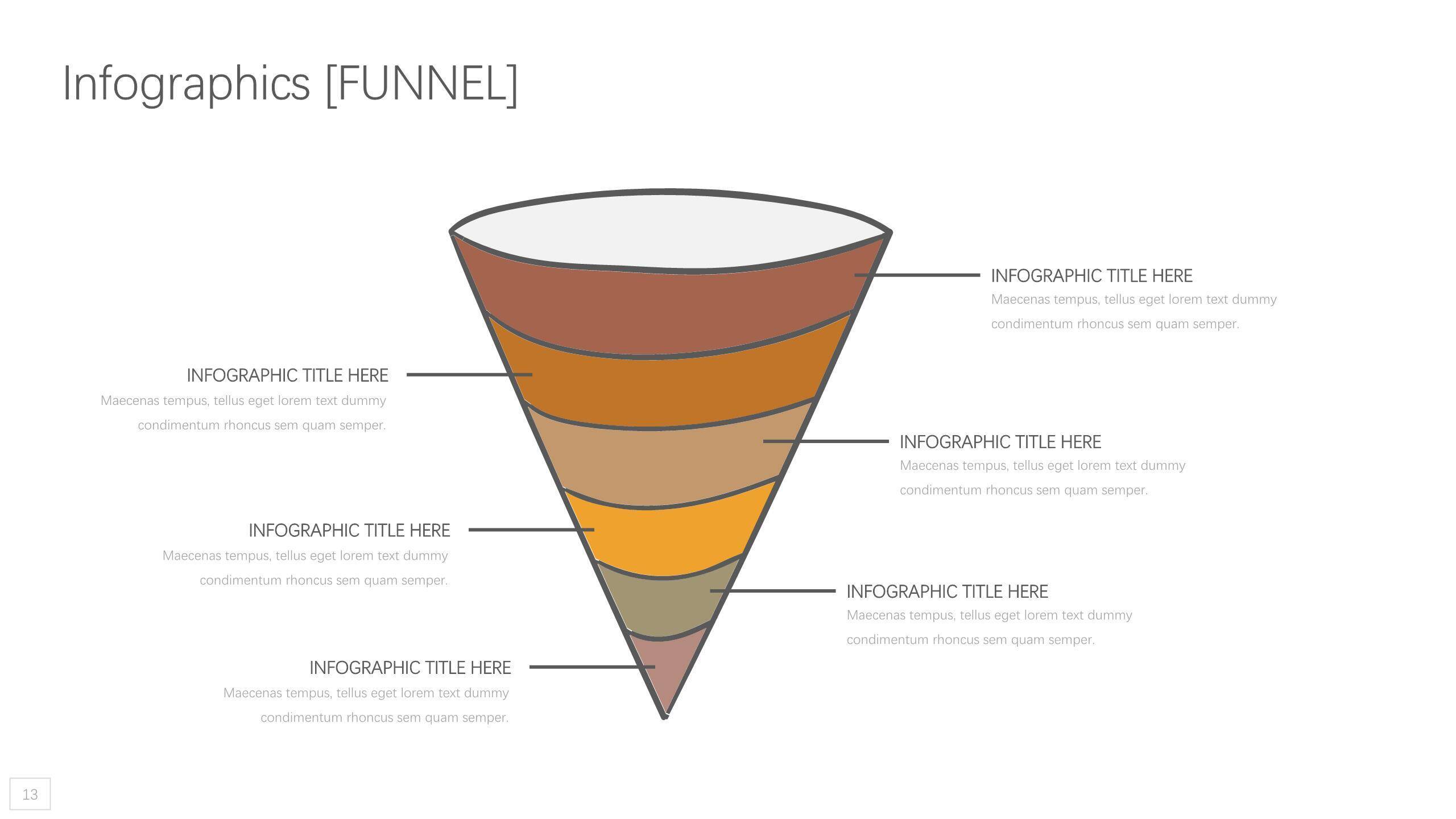 动态黄橙色商务PPT图表模板4