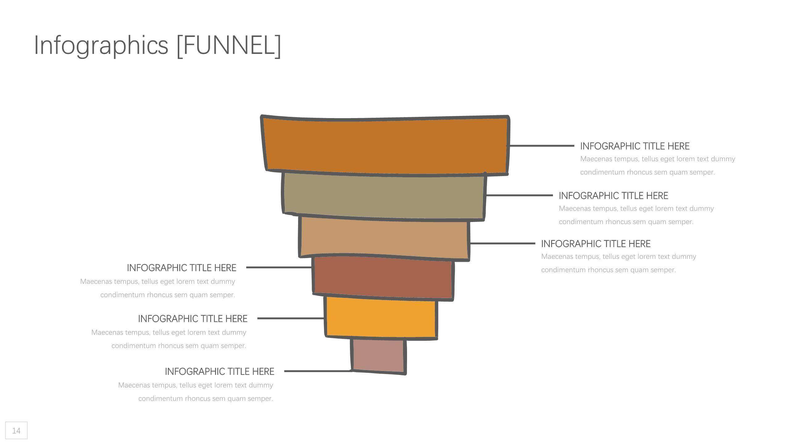 动态黄橙色商务PPT图表模板5