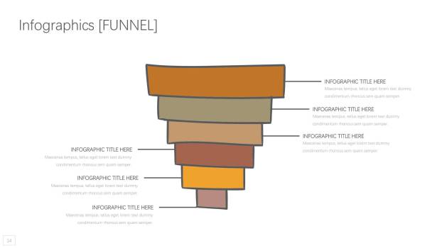 动态黄橙色商务PPT图表模板5