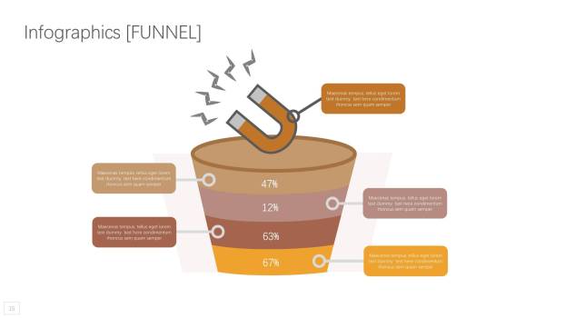 动态黄橙色商务PPT图表模板6