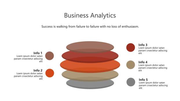 红橙色商务PPT图表模板1