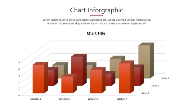 红橙色商务PPT图表模板6