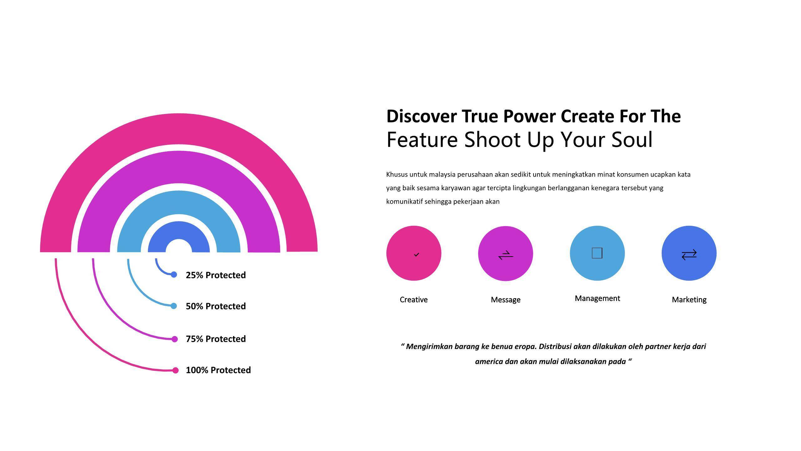 红蓝并列关系PPT图表模板2
