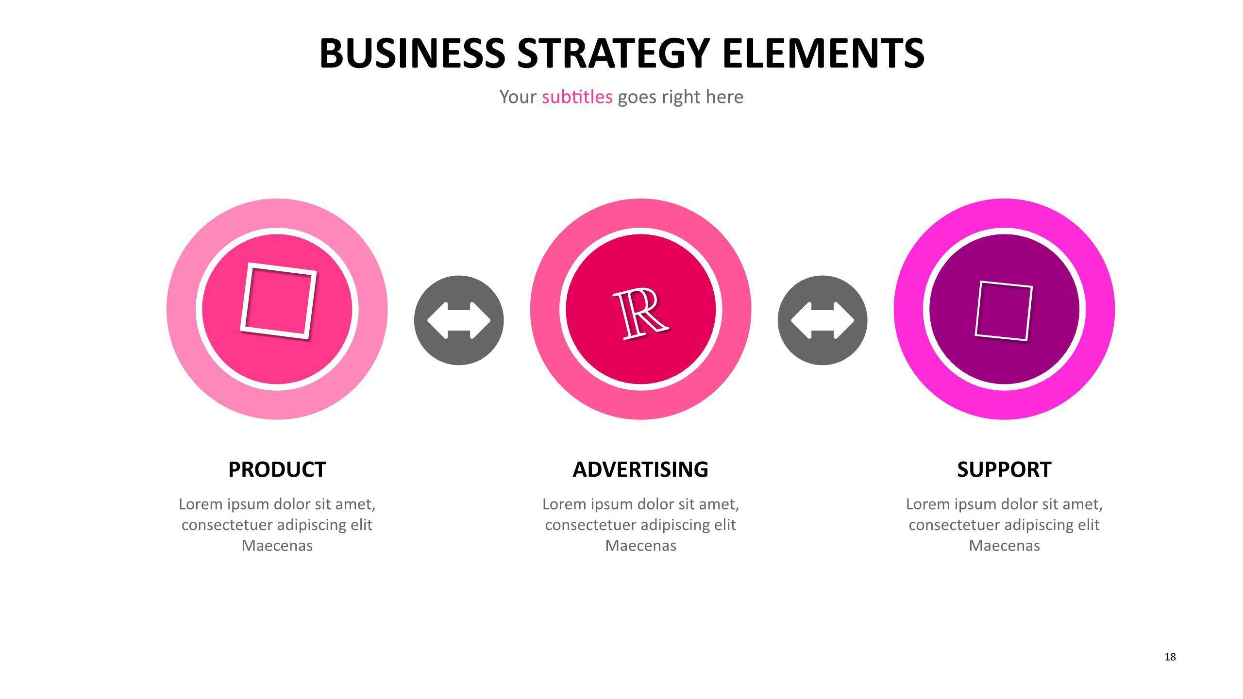 红色调图表PPT图表模板9