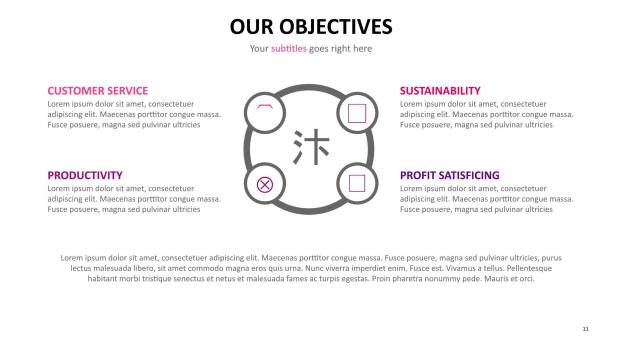 红色调图表PPT图表模板2