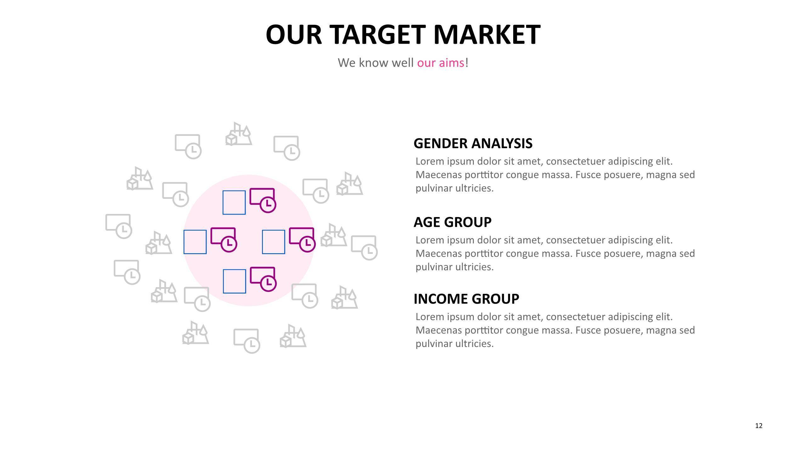 红色调图表PPT图表模板3