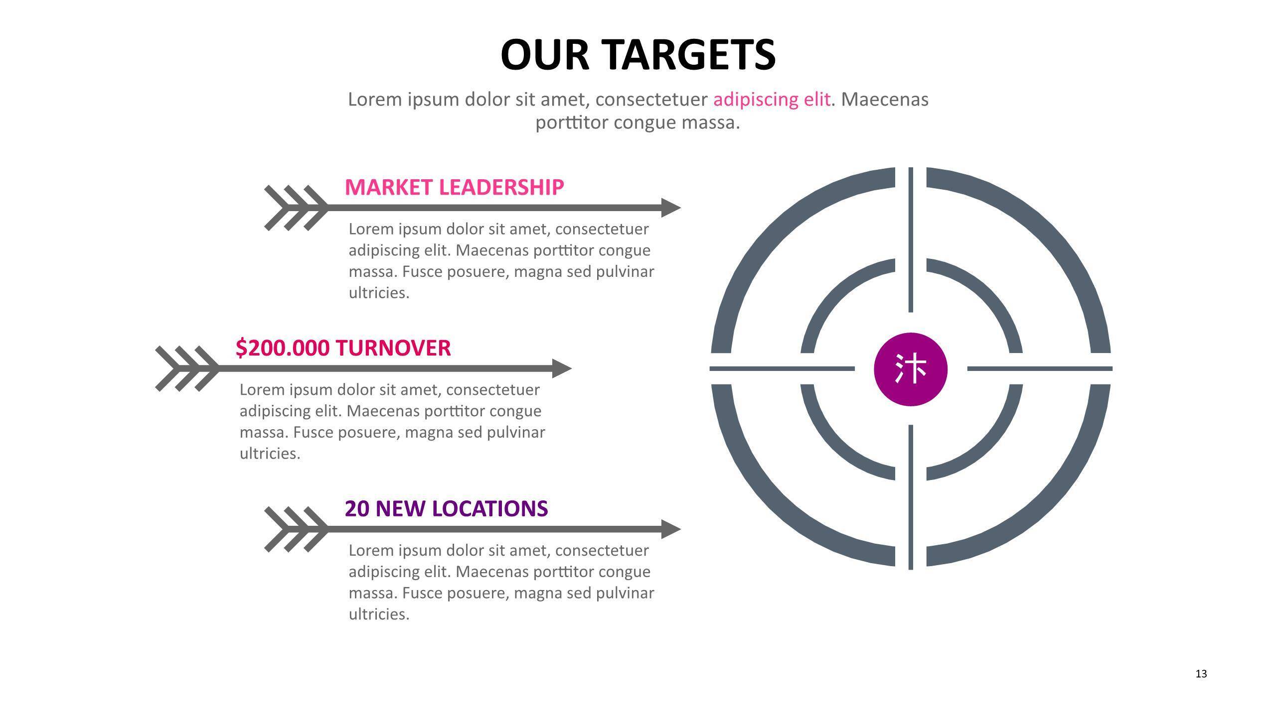 红色调图表PPT图表模板4