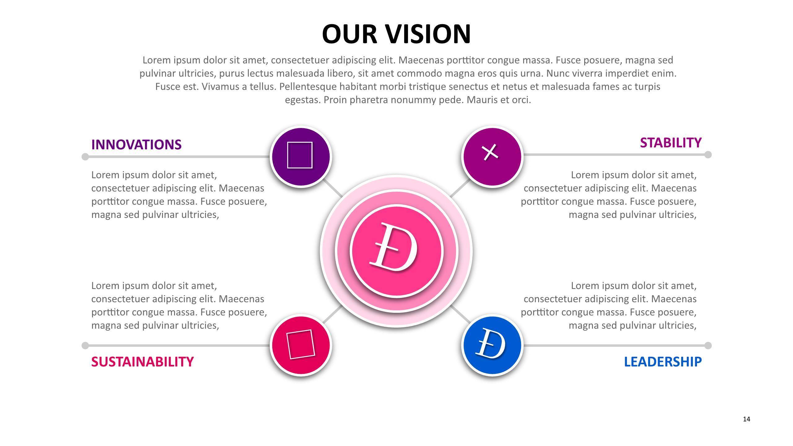 红色调图表PPT图表模板5
