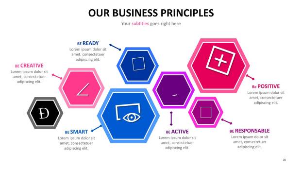 红色调图表PPT图表模板6