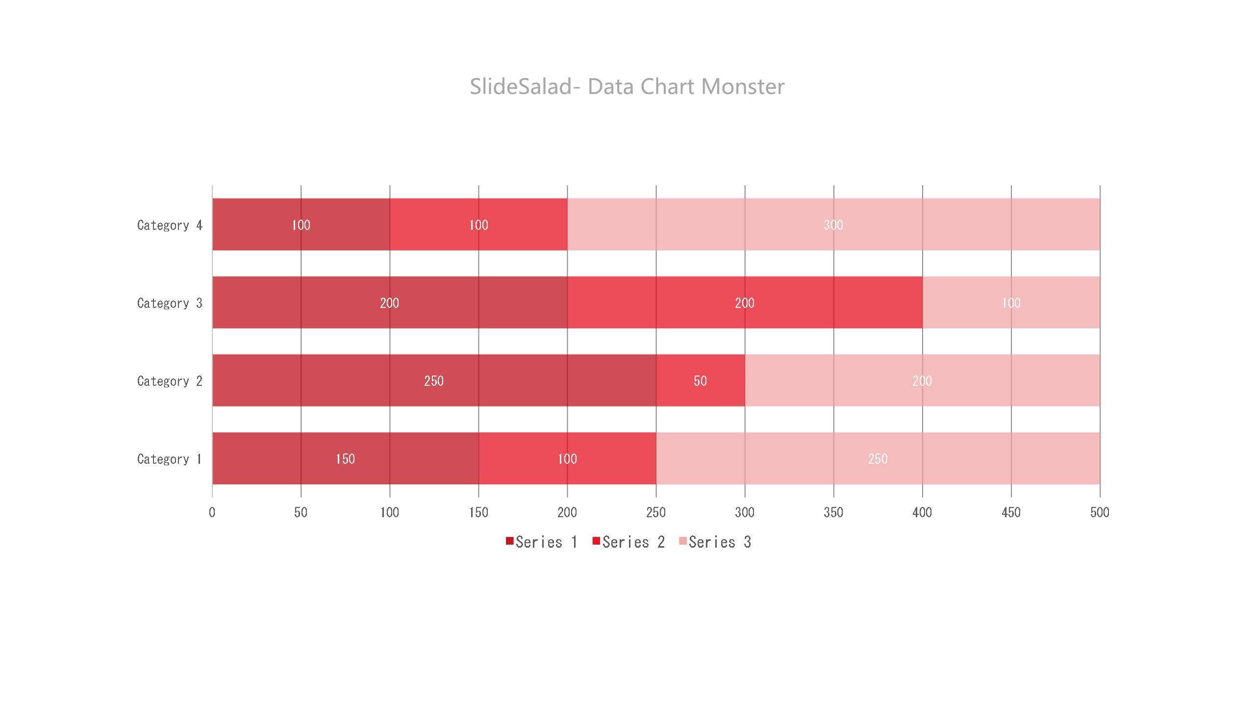 红色数据统计PPT图表模板9