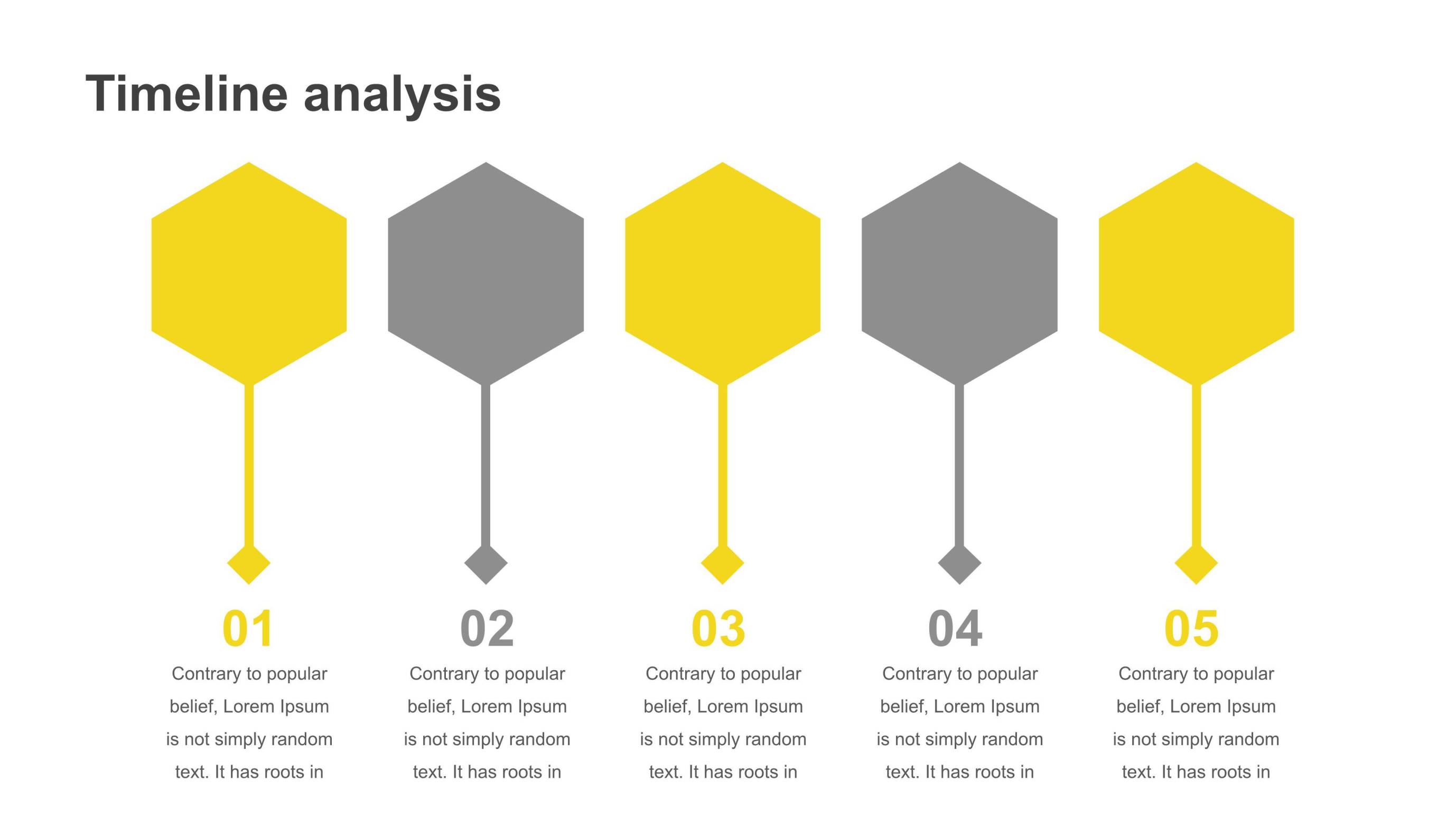 黄色并列关系PPT图表4