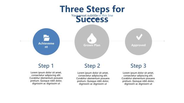 灰蓝色商务数据PPT图表模板8