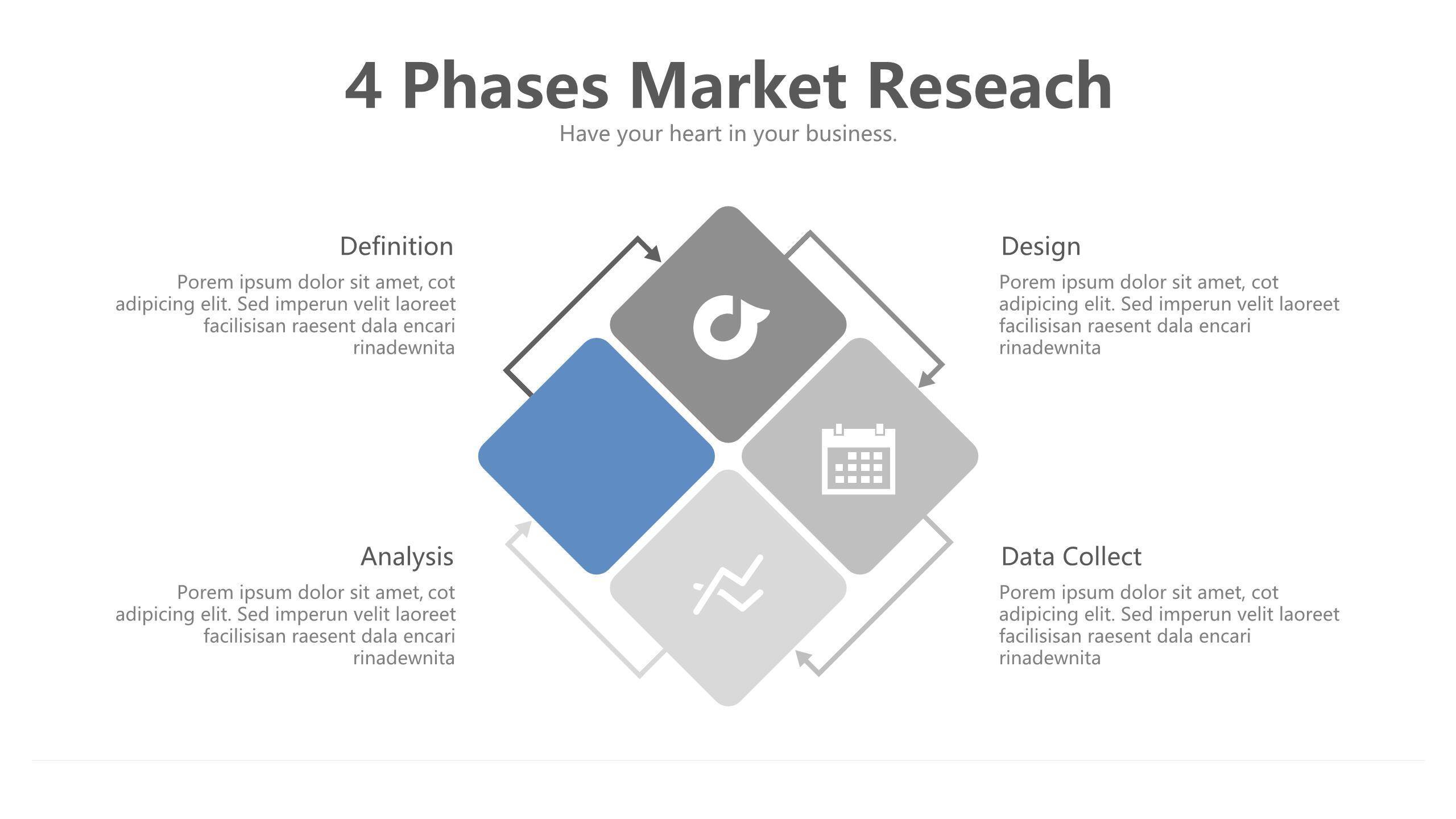 灰蓝色商务数据PPT图表模板7