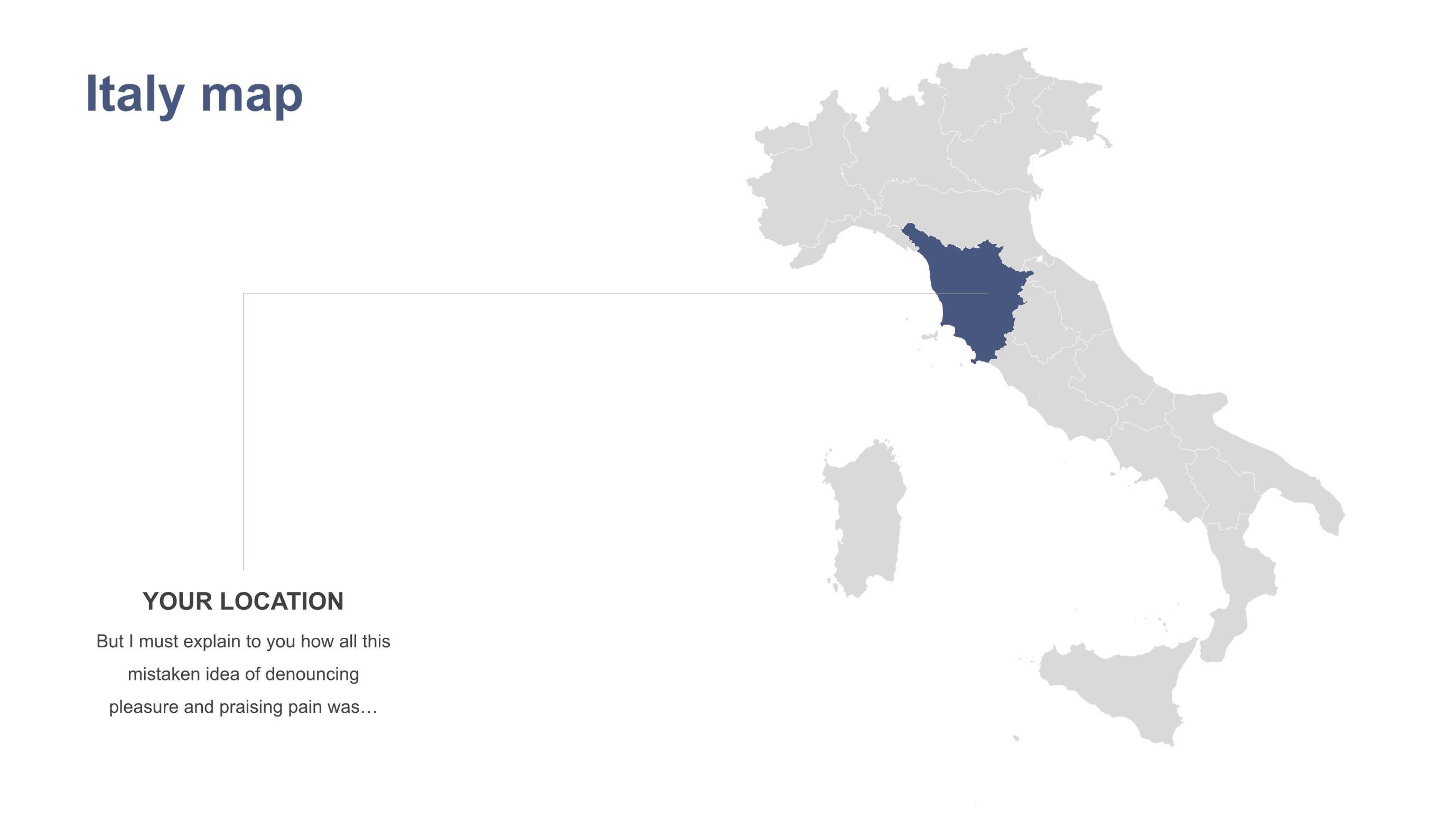 灰蓝色世界地图PPT8